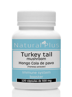 Hongo Cola de pavo (Trametes versicolor) - 120 cápsulas de 500 mg