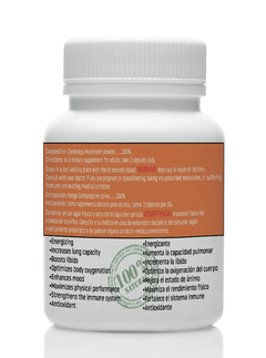 Hongo Cordyceps militaris - 30 cápsulas de 500 mg en internet