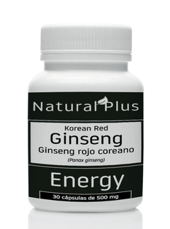 Ginseng Rojo Coreano - 30 cápsulas de 500mg