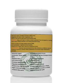 Hongo Reishi (Ganoderma Lucidum) - 120 cápsulas de 500mg - comprar online
