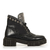 COTURNO COURO PRETO TRATORADO STRASS - CONSTANCE