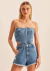MACACÃO JEANS CORSET SEM ALÇA - LANÇA PERFUME - comprar online