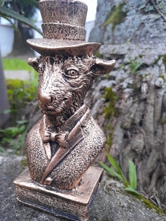 Estatueta Imagem Baphomet Cartola - Bode