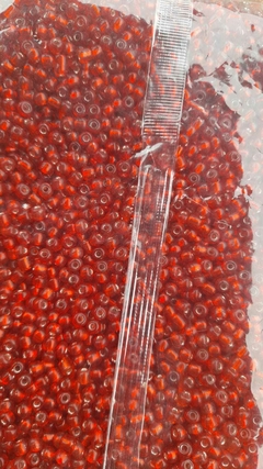 MIÇANGA 6/0 VERMELHA CRISTAL 500G