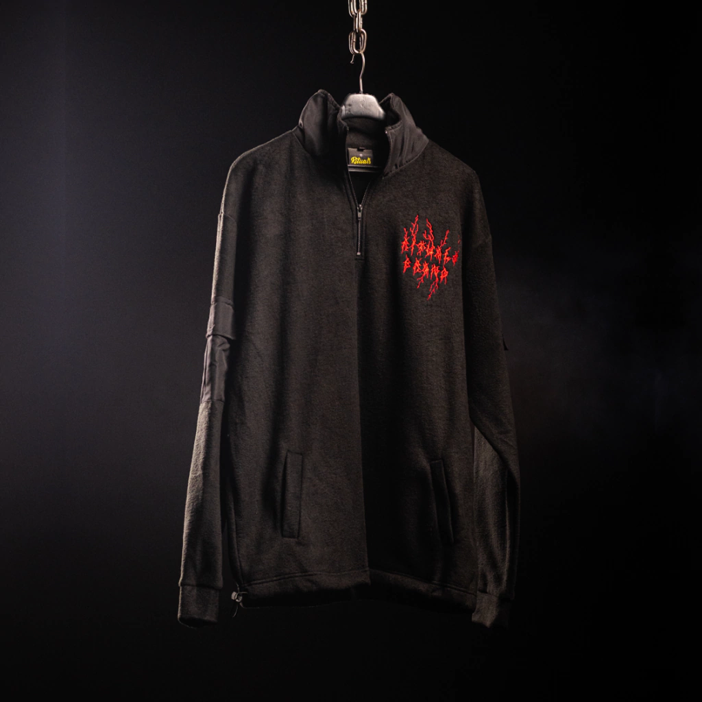 Buzo cuello alto Blinding Light Black