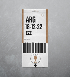 Toalla de secado rápido Etiqueta de valija de avión Argentina
