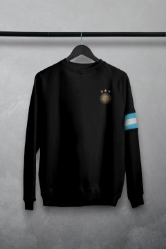 Buzo Argentina negro (frisa) - comprar online