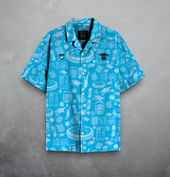 Camisa Oversize Avellaneda Celeste