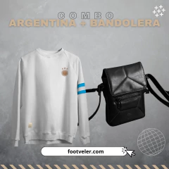 Combo Buzo Argentina + Bandolera - comprar online