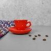 Xícara de Café Jumbo 60 ml Vermelha Poá