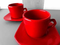 Conjunto Xícara Provençal 160 Ml Vermelho - comprar online