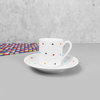 Xicara De Café Pires Redondo Branco Poá 55 ml