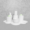 Kit Higiene C/ Moringa Cilindrica E Bandeja Nuvem Verde