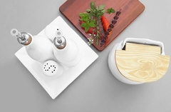 Conjunto Galheteiro E Saleiro Provençal Branco - Ordalha Ofertas | A Loja da Mesa Posta