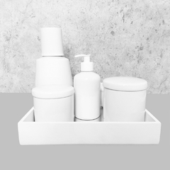 Kit Higiene C/ Moringa Cilindrica E Bandeja Quadrada