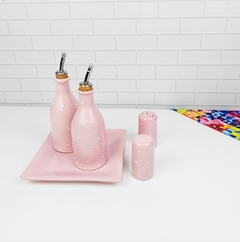 Conjunto Galheteiro Provençal Rosa Poá na internet