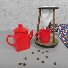 Kit Bule Café Individual Provençal Vermelho