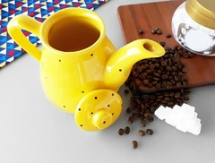 Bule De Café 800 ml Amarelo Poá Preto - Ordalha Ofertas | A Loja da Mesa Posta