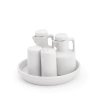 Kit Galheteiro Jumbo Porcelana Branco
