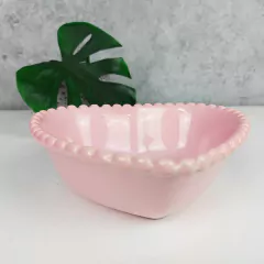 Bowl Coração Médio Bolinha Rosa - Ordalha Ofertas | A Loja da Mesa Posta