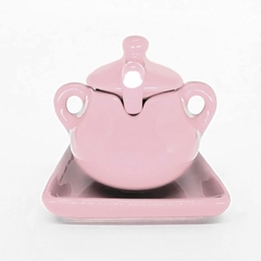 Conjunto Açucareiro Rosa - comprar online
