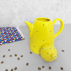 Bule de Café 1000 ml Amarelo Poá Preto - comprar online