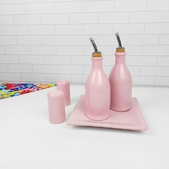 Conjunto Galheteiro Provençal Rosa - loja online