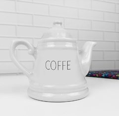 Bule Provençal 430 ml Branco Decorado Words