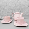 Conjunto Café Provençal 3 Peças Rosa