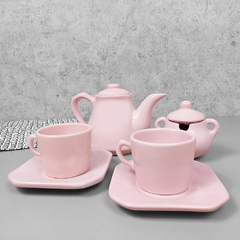 Conjunto Café Provençal 4 Peças Rosa