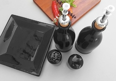 Conjunto Galheteiro Provençal Preto - Ordalha Ofertas | A Loja da Mesa Posta