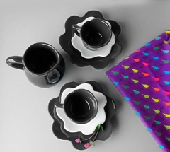 Conjunto Jarra Flor 3 Peças Preto - comprar online