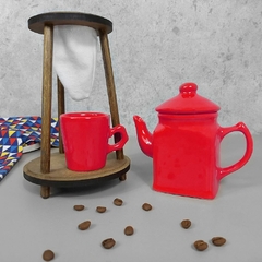 Kit Bule Café Individual Provençal Vermelho - comprar online