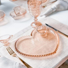 Prato de Cristal Coração Pearl Âmbar 17cm x 14,5cm x 1,5cm