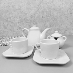 Conjunto Café Provençal 4 Peças Branco