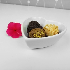 Tigela Pequena Coração Branco - comprar online