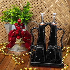 Conjunto Galheteiro Preto Poá - loja online