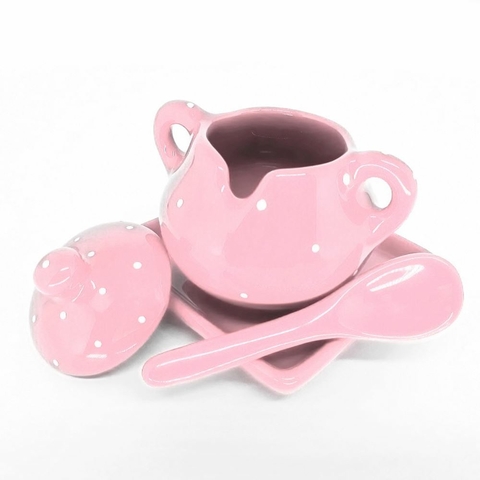 Conjunto Açucareiro Rosa Poá