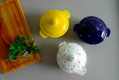 Conjunto 3 Caçarolas Finger Food Poá 200 Ml na internet