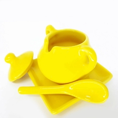 Conjunto Açucareiro Amarelo