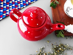 Bule De Cha 700 ml Vermelho Poá - comprar online