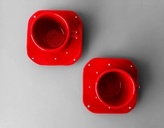 Conjunto Xícara Provençal 160 Ml Vermelho Poá - comprar online
