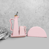 galheteiro e porta guardanapo de mesa rosa