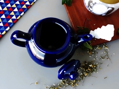 Bule De Cha 700 ml Cobalto Poá - comprar online