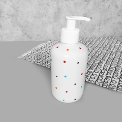 Porta Sabonete Liquido Branco Poá Color 300 ml - comprar online