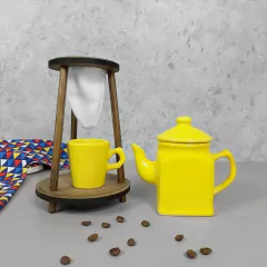 Kit Bule Café Individual Provençal Amarelo - comprar online