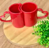 Caneca Dois Corações Vermelha 200 ml