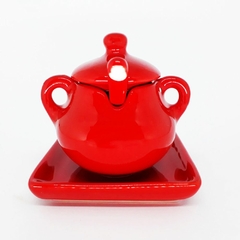 Conjunto Açucareiro Vermelho na internet