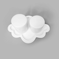 Kit higiene porcelana com bandeja nuvem branco na internet