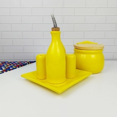 Conjunto Galheteiro E Saleiro Provençal Amarelo - loja online